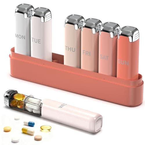 AOMKES Pill Organizer 3X a Day Review – Cute Lipstick Case