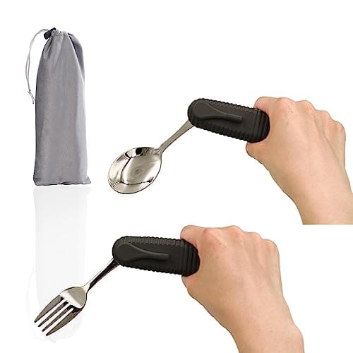 Forzaddik Adaptive Utensils Review – Spoon & Fork Set for Arthritis