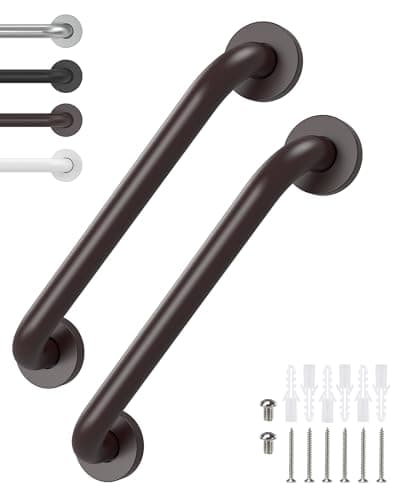 Tesuchan 2-Pack Oil Brown 12-Inch Grab Bars for Seniors Review