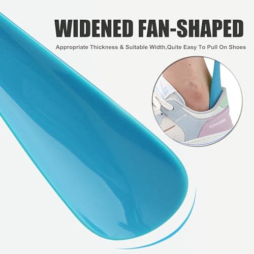 FaceWood Shoe Horn Long Handle Retractable Shoehorn Telescopic Foldable Shoe Puller Adjustable Shoe Aids for Home Travel Easy Slip on (Light Yellow)
