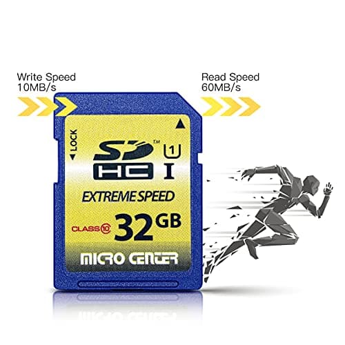 INLAND 32GB Class 10 SDHC Flash Memory Card Standard Full Size SD Card USH-I U1 Trail Camera by Micro Center (2 Pack)
