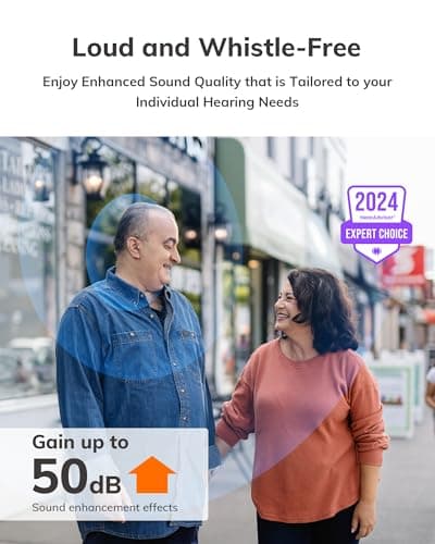 ELEHEAR-Beyond OTC Hearing Aids, AI Powered Speech Enhancement, Superior Sound Quality, Connectivity with iOS or Android Devices via Bluetooth 5.3, for Seniors and Adults