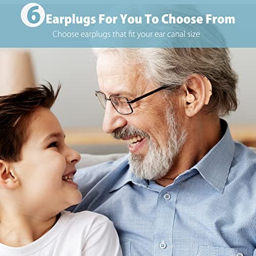 Hearing Aids for Seniors,Rechargeable Hearing Amplifier with Noise Cancelling,Adjustable Volume Control,One Pair Hearing Assist Devices with Charging Box,Black