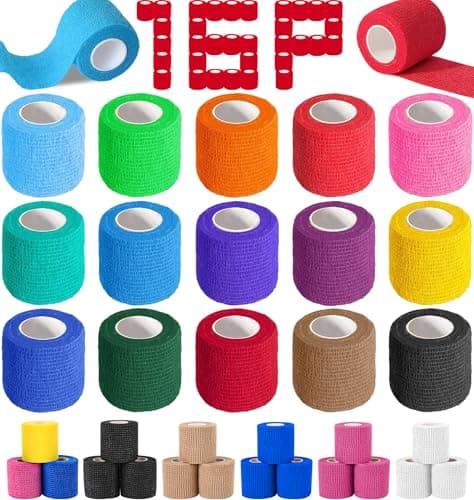 AZEN 16 Pack Self Adhesive Bandage Wrap Review – Versatile Elastic Cohesive Bandage for Home and Sports