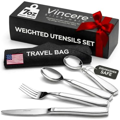 Vincere Silverware Weighted Utensils for Tremors and Parkinson's Review