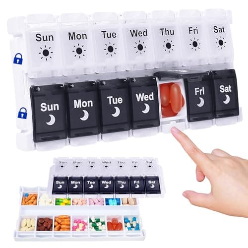 HRX Package Pill Organizer 2 Times a Day Review – 7-Day AM/PM Medicine Box Tested