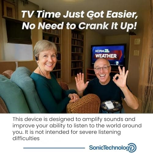 SuperEar Model SE7500 for Seniors - Listening Amplifiers for Seniors & Elderly, Super Ear Personal Sound Amplifier, Sound Amplifier Listening Device and Audio Accessories in 50dB Ambient Sounds Increase