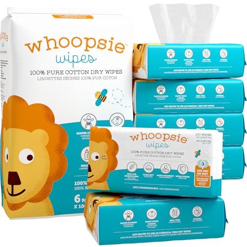 Whoopsie Wipes Lingettes Sèches Coton Avis 2025 – Lingettes Ultra Doux Non Parfumées