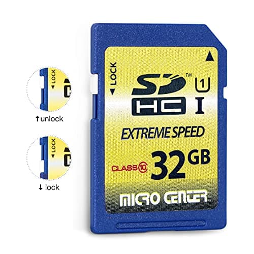 INLAND 32GB Class 10 SDHC Flash Memory Card Standard Full Size SD Card USH-I U1 Trail Camera by Micro Center (2 Pack)
