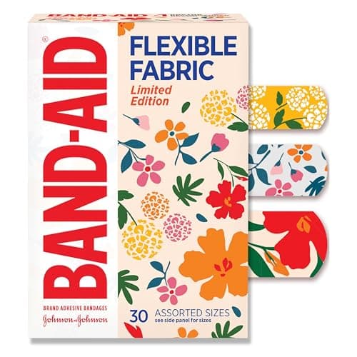 Band-Aid Flexible Fabric Bandages Review: Wildflower Design