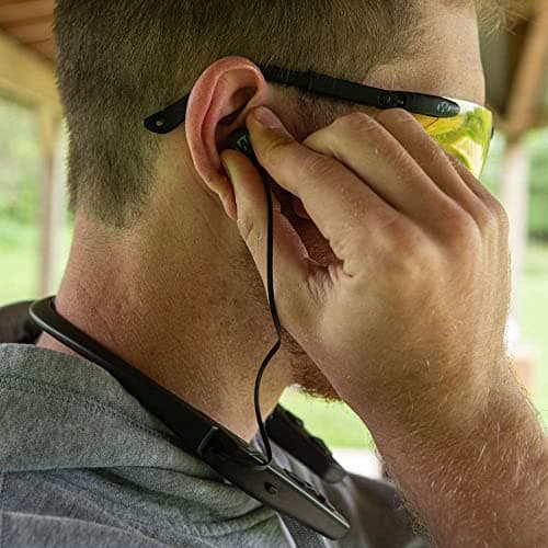 Walker's Game Ear Behind The Neck Bluetooth Hearing Enhancer, Black