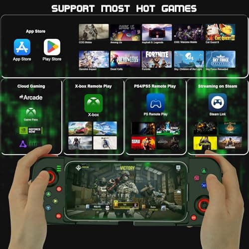 Joso Phone Controller for iPhone/Android Support Phone Case, Mobile Gaming Controller with Ergonomic Design - Wireless Gamepad for Cloud Gaming & PS Remote Play
