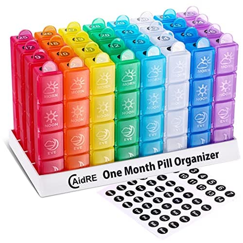 CAidRE Monthly Pill Organizer Test: 31 Tage Medikamente im Griff