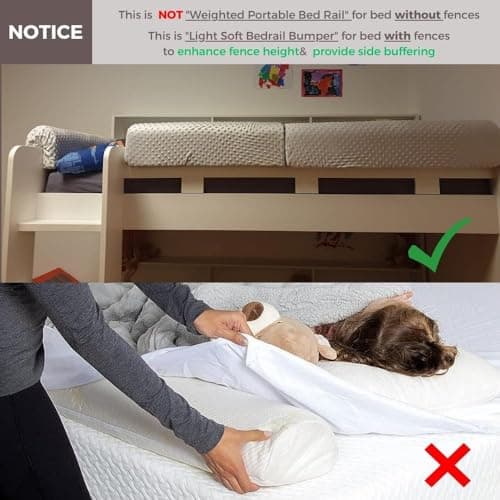 Wonder Space Toddlers' Bed Rail Bumpers Protecter - Children's Bed Guardrail Padding - Anti-Collision | Increased Height | Fall Prevention - Easy Installation Enhanced Safety Mostly Fit (Grey, 3ft)