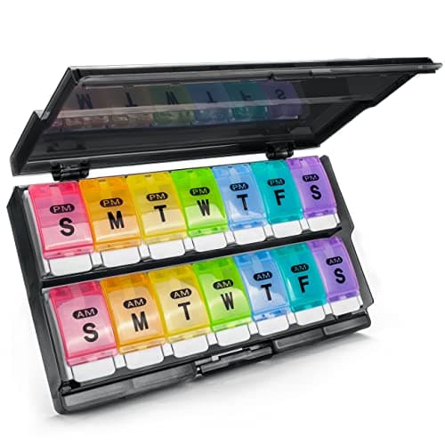 Extra Large Weekly Pill Organizer 2 Times a Day Review