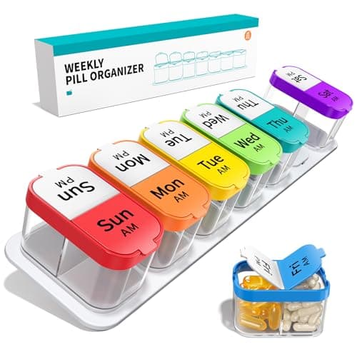 Daviky Extra Large Weekly Pill Organizer Review – XXL AM PM 7-Day Case