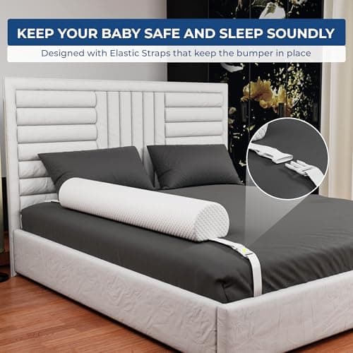 Peekabi Premium Bed Bumper for Toddlers with Adjustable Straps | Portable Rail Bumpers for Toddlers | Travel Toddler Bed Bumper for Full Size Bed, Twin, Queen & King | Toddler Bed Rail Bumpers