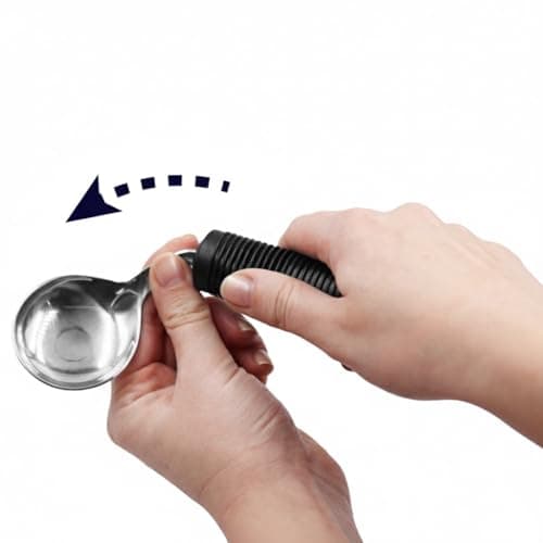 KMINA Bilateral Adaptive Spoons for Disabled Adults (Adjustable Angle), Swivel, Bendable, Medical, Curved for Arthritic Hands and Parkinsons