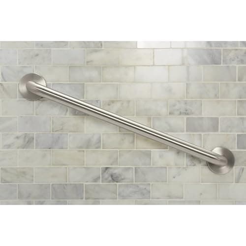 Moen Matte Black 24-Inch Bathroom Safety Grab Bar with Concealed Screws for Elderly Shower Support, R8724BL