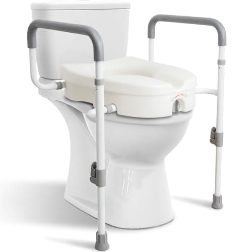 Asiento Elevado para Inodoro con Barras para Ancianos – Review