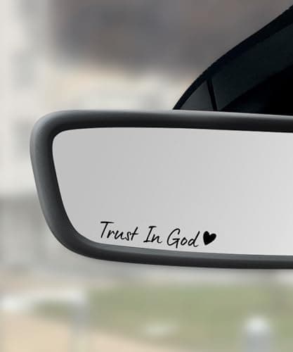 SCUARI Trust in God Car Stickers Review — 4-Piece Rearview Mirror Set Tested