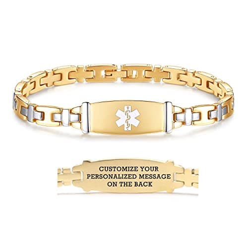 LinnaLove Lady Medical Alert ID Bracelet Review – Gold, Elegant, Everyday Wear