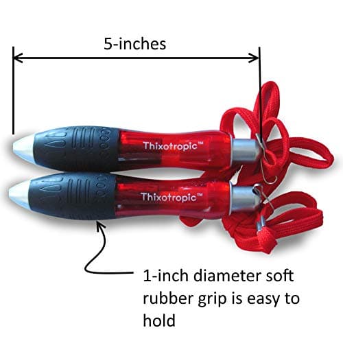 Thixotropic HEAVY Super Big Fat Weighted Pen for Tremors and Parkinson's (Twin Pack) Premium Ink