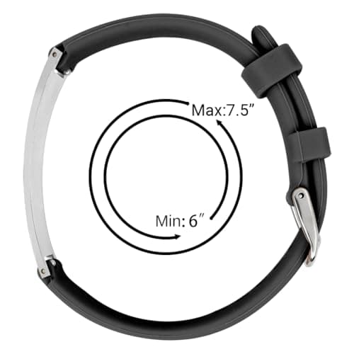 Hdtnhi Personalized Silicone Medical ID Bracelets for Women.Customized Stainless Steel Emergency Alert Bracelet Medic Bracelet. Adjustable in size.