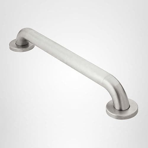 Moen Stainless Steel Bathroom Safety 32-Inch Grab Bar with Concealed Screws and Slip Resistant Peened Texture, R8732P
