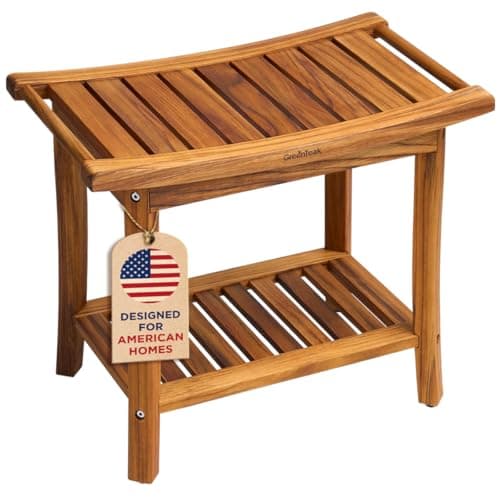 GREENTEAK Teak Douchebank Test 2025 – Veilig Douchezitten