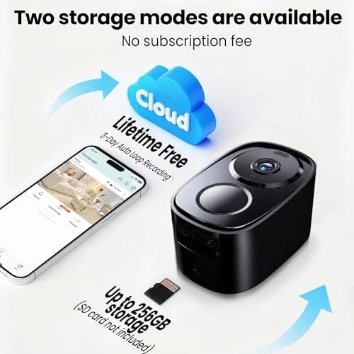 2026 Enhanced 2K UHD Security Cameras Wireless Outdoor – Free Cloud & SD Storage, Dual-Band WiFi 2.4G/5G, Full-Color Night Vision, 6-Month Battery, Motion Alerts, IP66 Weatherproof, 2-Way Talk