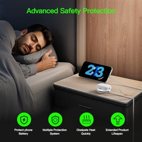 New for 15W MagSafe Charger: Magnetic Wireless Charging Pad for iPhone 17 16 15 14 13 12 Series AirPods 4-2 Pro, Strong Magnet, with PD20W Charging Block, Ultra-Thin Portable(2Pack 5FT)