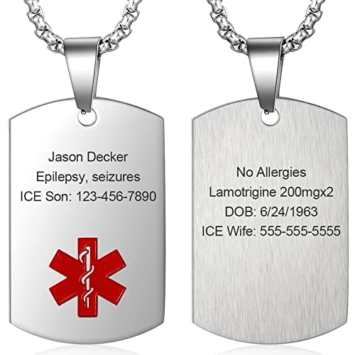Medical Alert Necklace Review – Wendy Made Engraved ID Tag Tested
