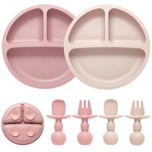 Eascrozn Siliconen Voedingsset Review – 2-Pack Baby Bordjes & Bestek