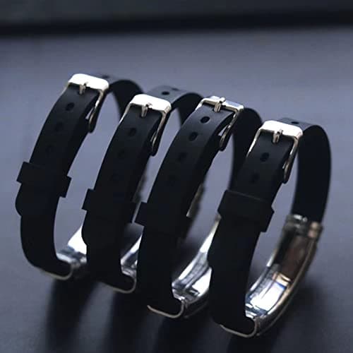 TGLS Mens Red Medical Alert ID Bracelet Emergency First Aid Laser Do Not Resuscitate Adjustable Silicone Bangle Wristband Bracelet for Women (DNR)