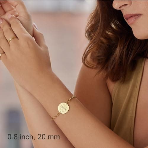 Medical Alert ID Bracelet for Women, Adjustable Customized Medic Jewelry for Woman, 18k Gold Rose Silver, Personalized Engraving, Hypoallergenic, Waterproof, Includes Gift Box & Med ID Wallet Card