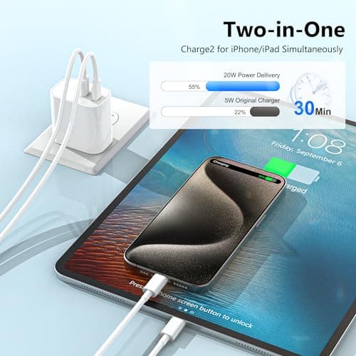 USB C Charger Block,3-Pack Dual Port USB C Fast Charging Block,Type C Wall Charger Plug for iPhone 17/16/15/14/13/12/11/ Pro Max/Plus/Xs Max/XR/X,iPad Pro (20W)