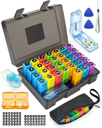 Yonlog Pil Organizer 2 Keer per Dag Review – Maandelijkse Medicijndoos Test
