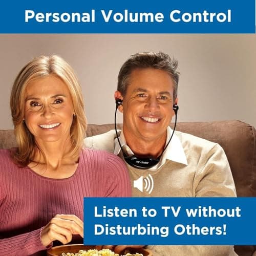 TV Ears Improved Original Wireless Headset System for TV, Hearing Assistance Headphones for Seniors & Hard of Hearing, Optical & Analog Compatible, Voice Clarifying, Doctor Recommended